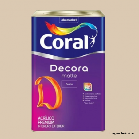 Tinta Acrlica Premium Decora BRONZE MILAO Fosco 16L - Coral