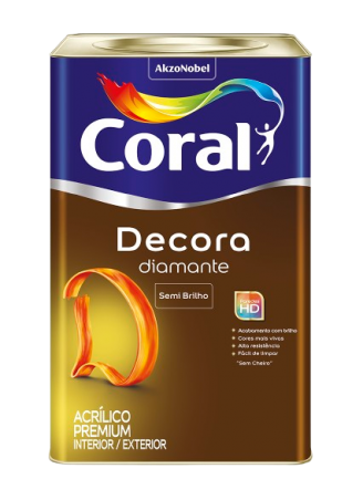 Tinta Acrlica Premium Decora Semi Brilho Gelo 18L - Coral