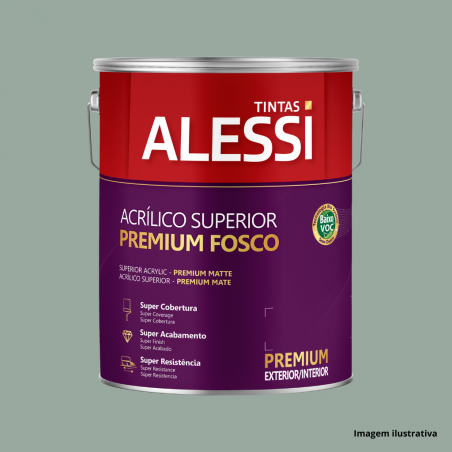 Tinta Acrlica Superior Premium Alecrim Fosco 3,6L - Alessi