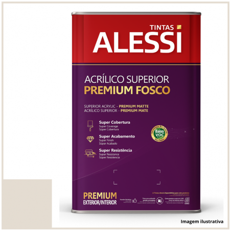 Tinta Acrlica Superior Premium Algodo Egpcio Fosco 18L - Alessi