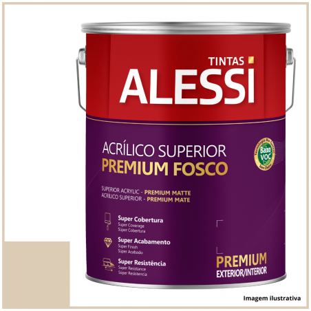 Tinta Acrlica Superior Premium Areia Fosco 3,6L - Alessi