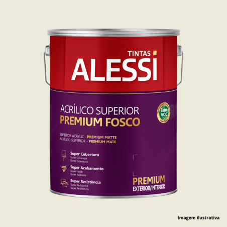 Tinta Acrlica Superior Premium Erva Doce Fosco 3,6L - Alessi