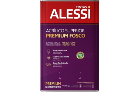 Tinta Acrlica Superior Premium Lua cheia Fosco 18L - Alessi