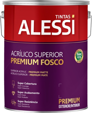 Tinta Acrlica Superior Premium Lua Cheia Fosco 3,6L - Alessi