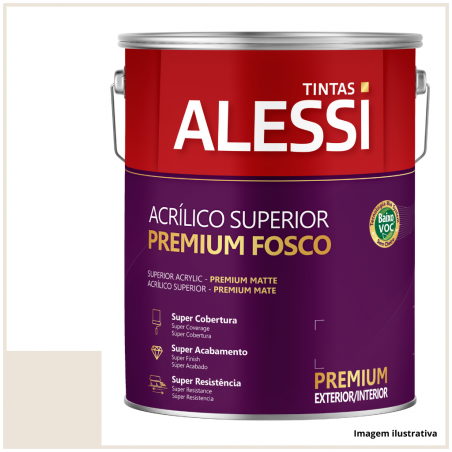 Tinta Acrlica Superior Premium Lua Cheia Fosco 3,6L - Alessi