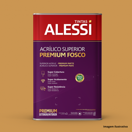 Tinta Acrlica Superior Premium Marrocos Fosco 18L - Alessi