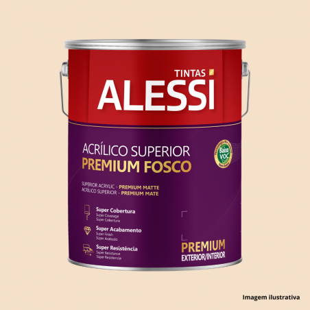 Tinta Acrlica Superior Premium Prola Fosco 3,6L - Alessi