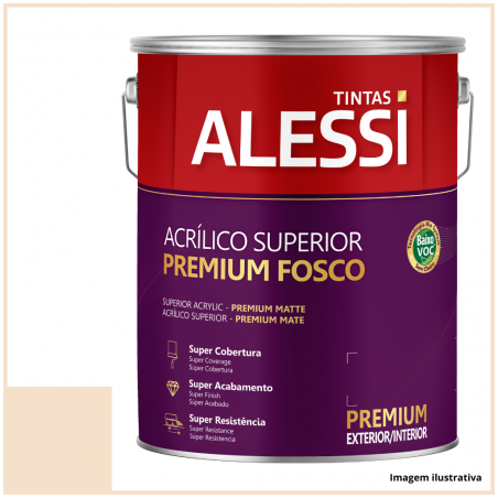 Tinta Acrlica Superior Premium Prola Fosco 3,6L - Alessi