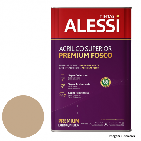 Tinta Acrlica Superior Super Premium Camura Fosco 18L - Alessi