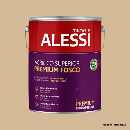Tinta Acrlica Superior Super Premium Camura Fosco 3,6L - Alessi
