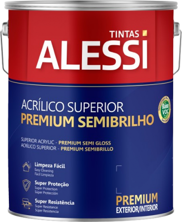 Tinta Acrlica Super Lavvel Premium Gelo 3,6L - Alessi