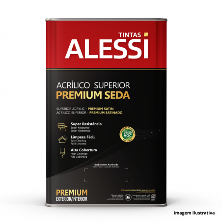 Tinta Acrlica Super Lavvel Seda Premium Branco Neve 18L - Alessi