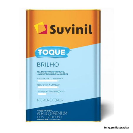 Tinta Acrlica Toque Brilho Branco 18L - Suvinil