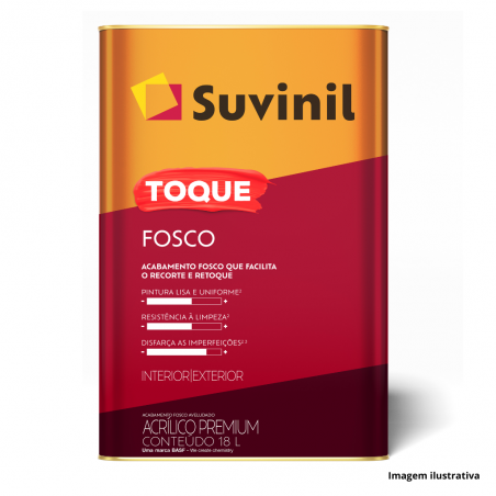 Tinta Acrlica Toque Fosco Branco 18L - Suvinil