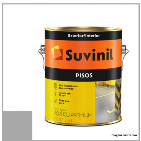 Tinta Piso Premium Fosco Cinza 3,6L - Suvinil