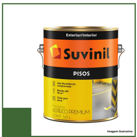 Tinta Piso Premium Fosco Verde 3,6L - Suvinil