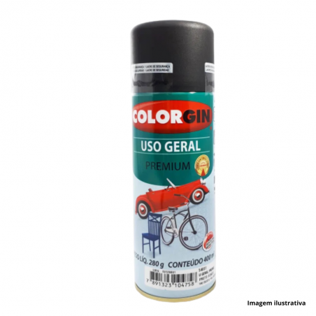 Tinta Spray Uso Geral Branco Fosco 400ml - Colorgin