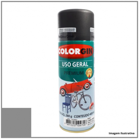 Tinta Spray Uso Geral Grafite Mdio Para Roda 400ml - Colorgin